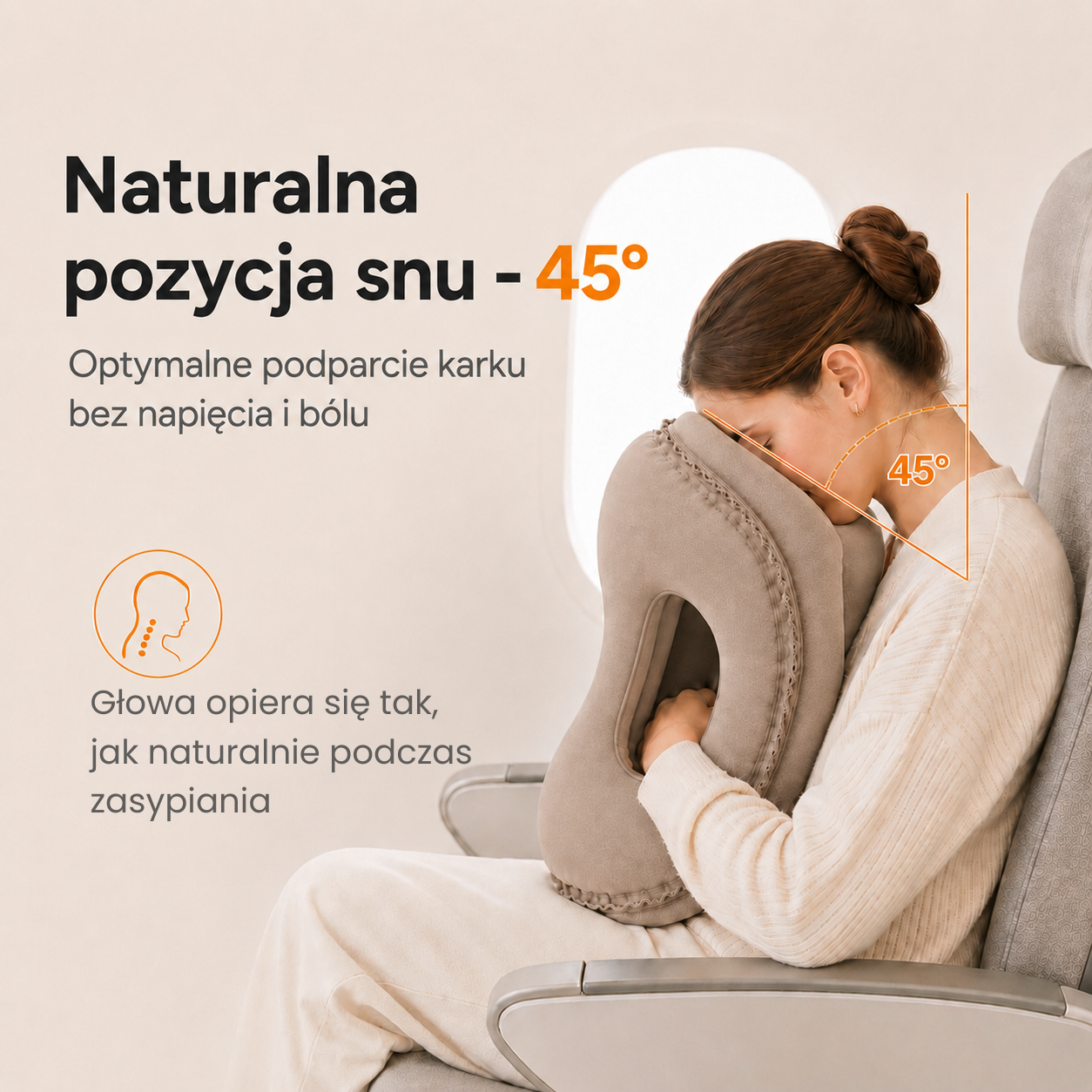 Podparcie głowy w podróży